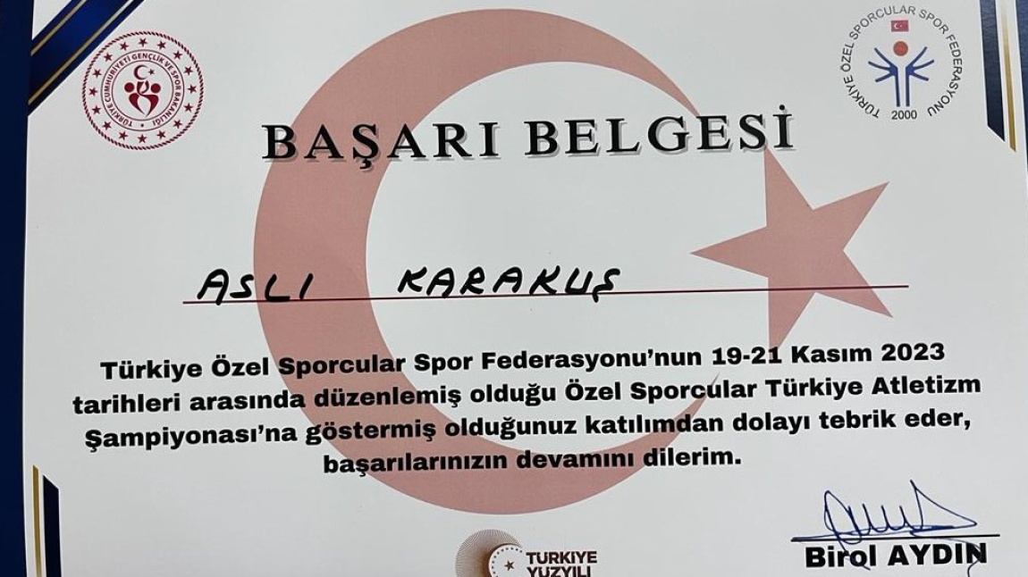 Özel Sporcular Türkiye Atletizm Şampiyonası